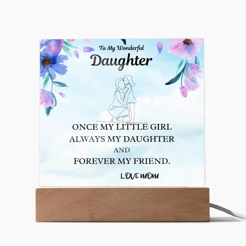 Little Girl Gift For Daughter Acrylic Plaque Gift for 708 - Home & Garden > Decor > Decorative Plaques | Gifting2Go