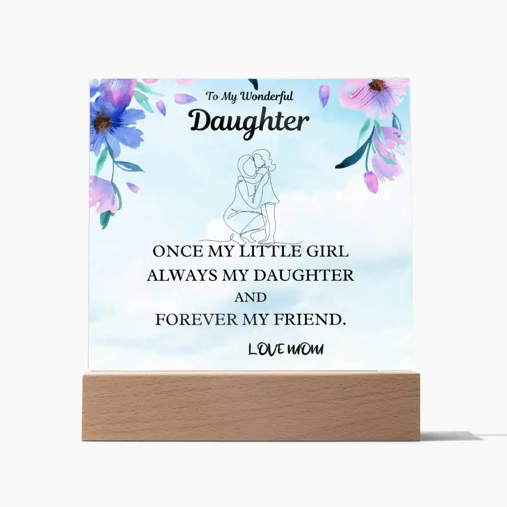 Little Girl Gift For Daughter Acrylic Plaque Gift for 708 - Home & Garden > Decor > Decorative Plaques | Gifting2Go