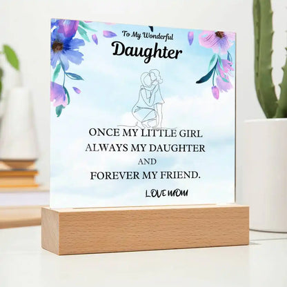 Little Girl Gift For Daughter Acrylic Plaque Gift for 708 - Home & Garden > Decor > Decorative Plaques | Gifting2Go