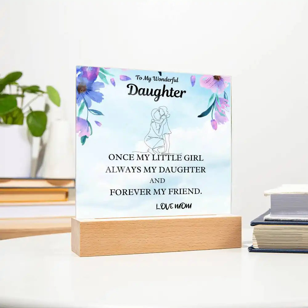 Little Girl Gift For Daughter Acrylic Plaque Gift for 708 - Home & Garden > Decor > Decorative Plaques | Gifting2Go