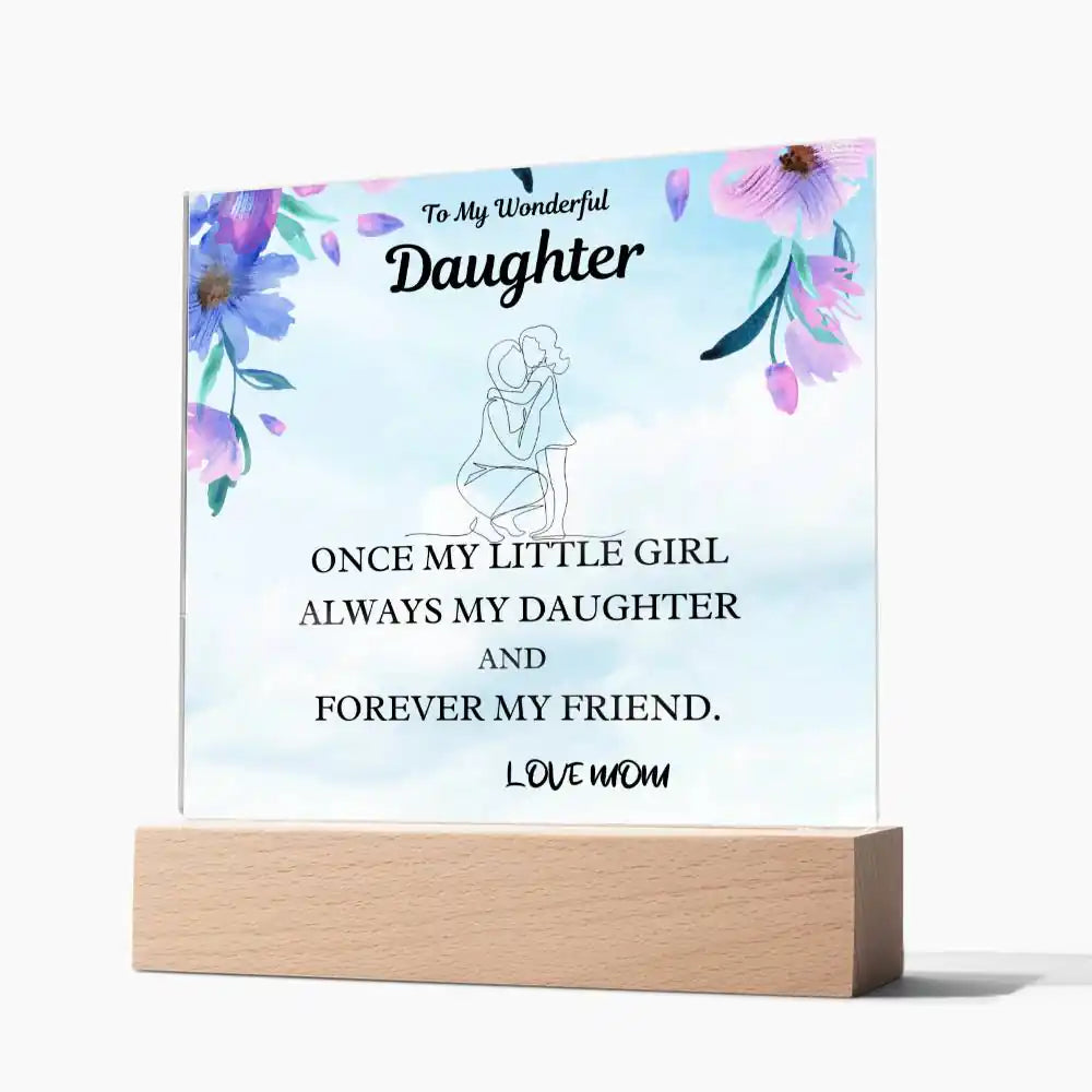 Little Girl Gift For Daughter Acrylic Plaque Gift for 708 - Home & Garden > Decor > Decorative Plaques | Gifting2Go