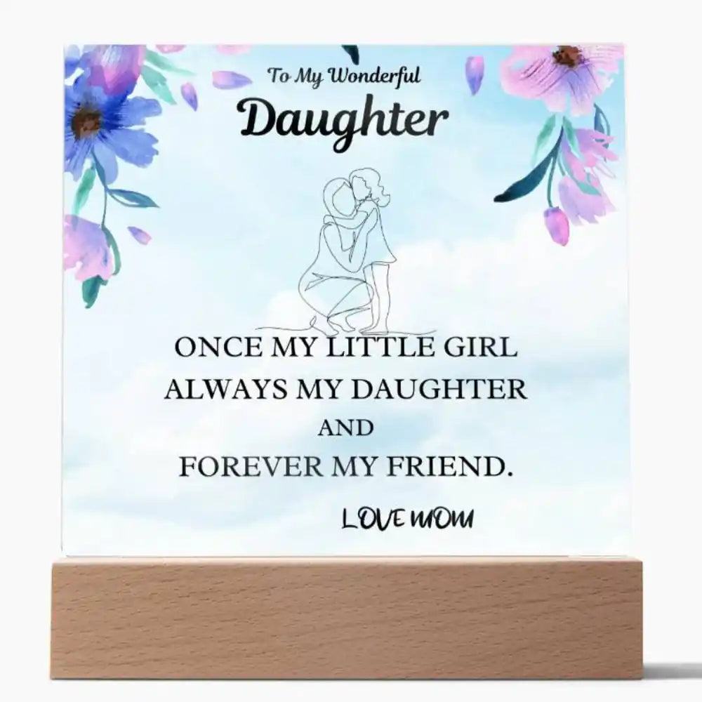 Little Girl Gift For Daughter Acrylic Plaque Gift for 708 - Home & Garden > Decor > Decorative Plaques | Gifting2Go