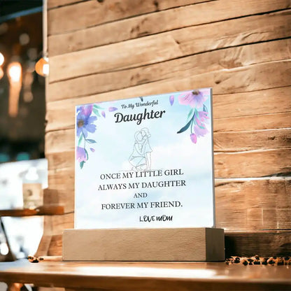 Little Girl Gift For Daughter Acrylic Plaque Gift for 708 - Home & Garden > Decor > Decorative Plaques | Gifting2Go
