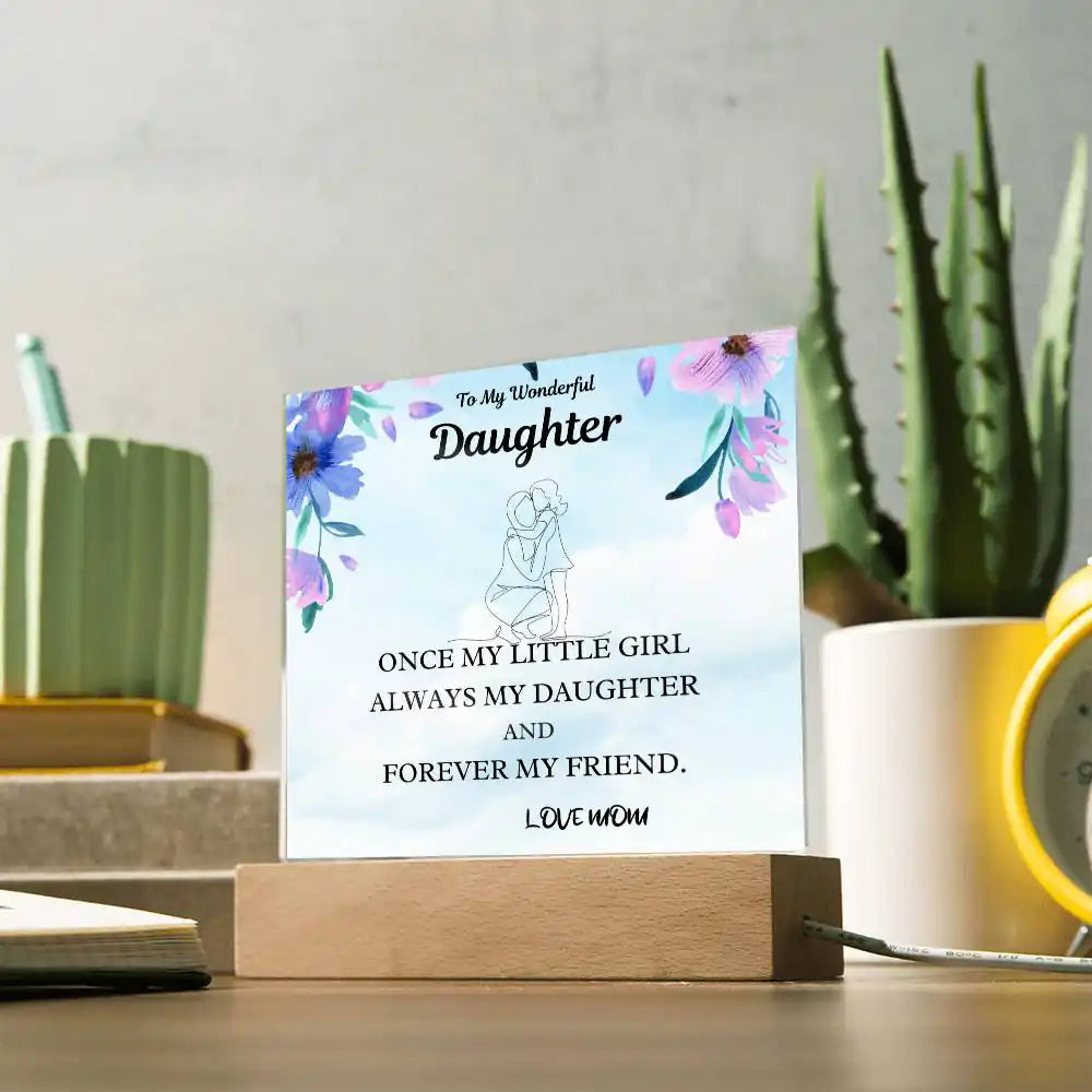 Little Girl Gift For Daughter Acrylic Plaque Gift for 708 - Home & Garden > Decor > Decorative Plaques | Gifting2Go