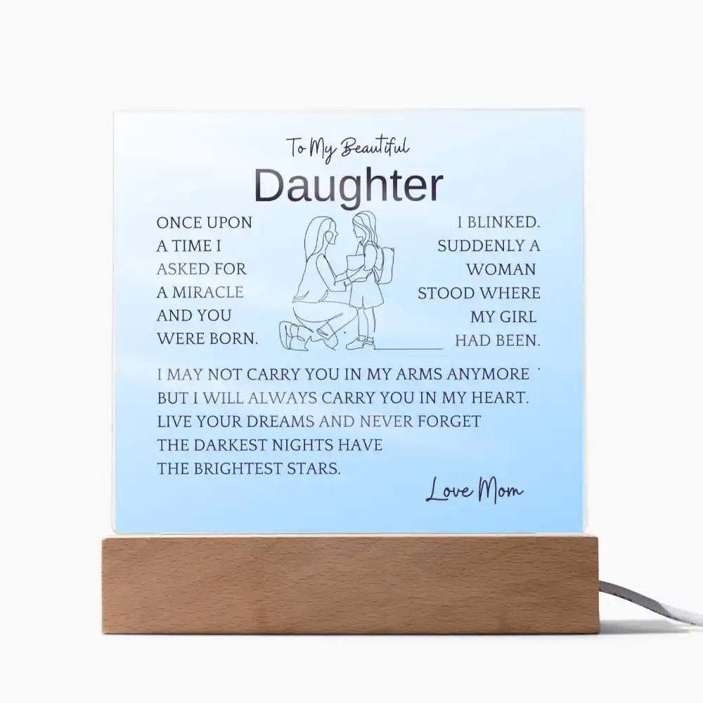 Live Your Dreams Gift For Daughter Gift for 708 - Home & Garden > Decor > Decorative Plaques | Gifting2Go