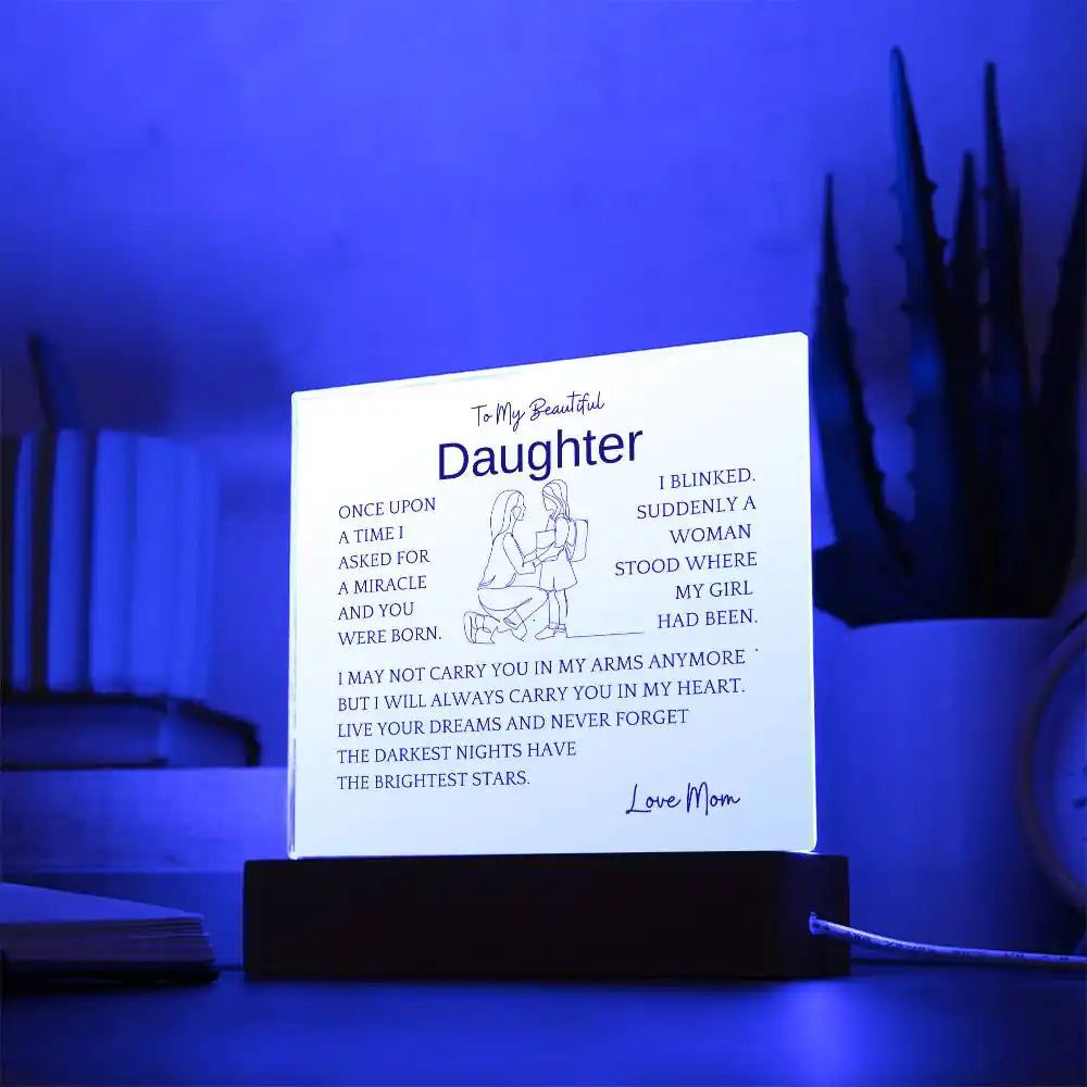 Live Your Dreams Gift For Daughter Gift for 708 - Home & Garden > Decor > Decorative Plaques | Gifting2Go