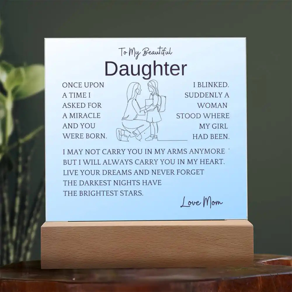 Live Your Dreams Gift For Daughter Gift for 708 - Home & Garden > Decor > Decorative Plaques | Gifting2Go