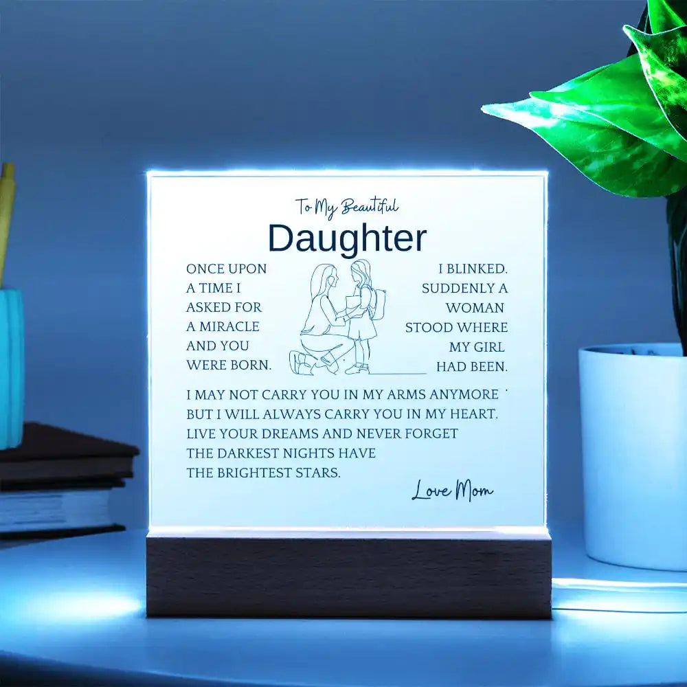 Live Your Dreams Gift For Daughter Gift for 708 - Home & Garden > Decor > Decorative Plaques | Gifting2Go