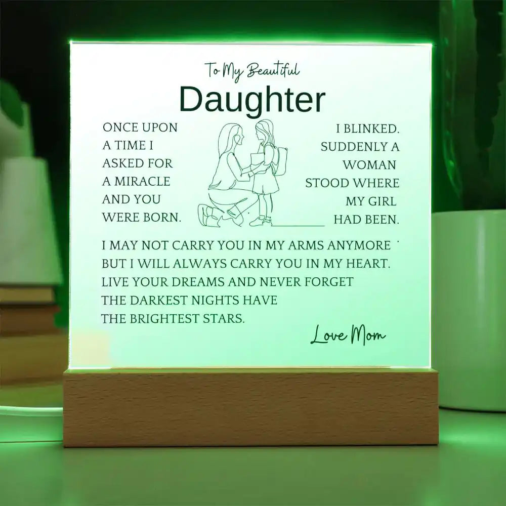 Live Your Dreams Gift For Daughter Gift for 708 - Home & Garden > Decor > Decorative Plaques | Gifting2Go
