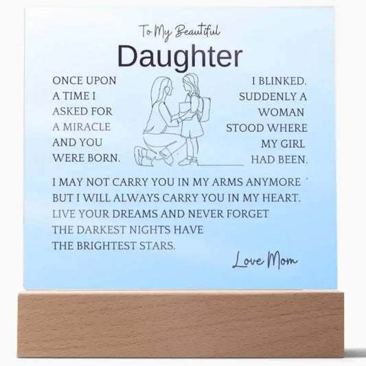 Live Your Dreams Gift For Daughter Gift for 708 - Home & Garden > Decor > Decorative Plaques | Gifting2Go