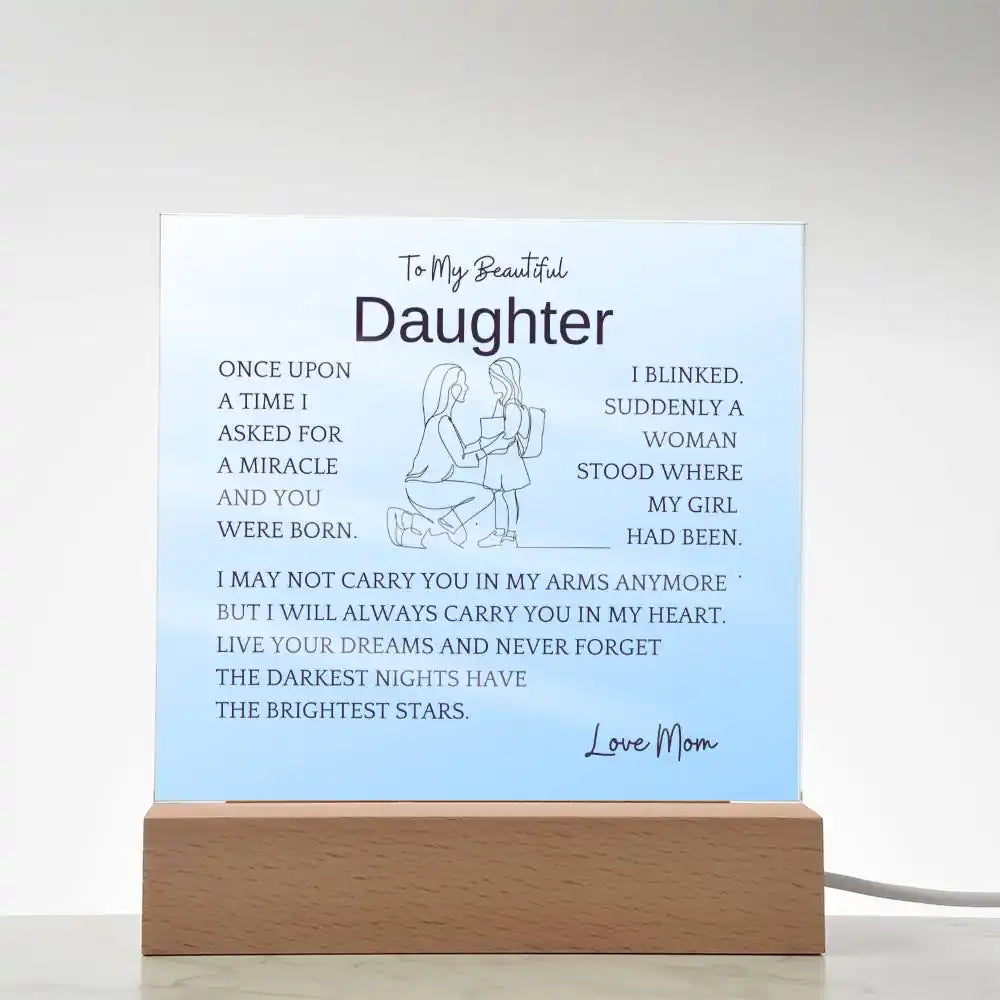 Live Your Dreams Gift For Daughter Gift for 708 - Home & Garden > Decor > Decorative Plaques | Gifting2Go