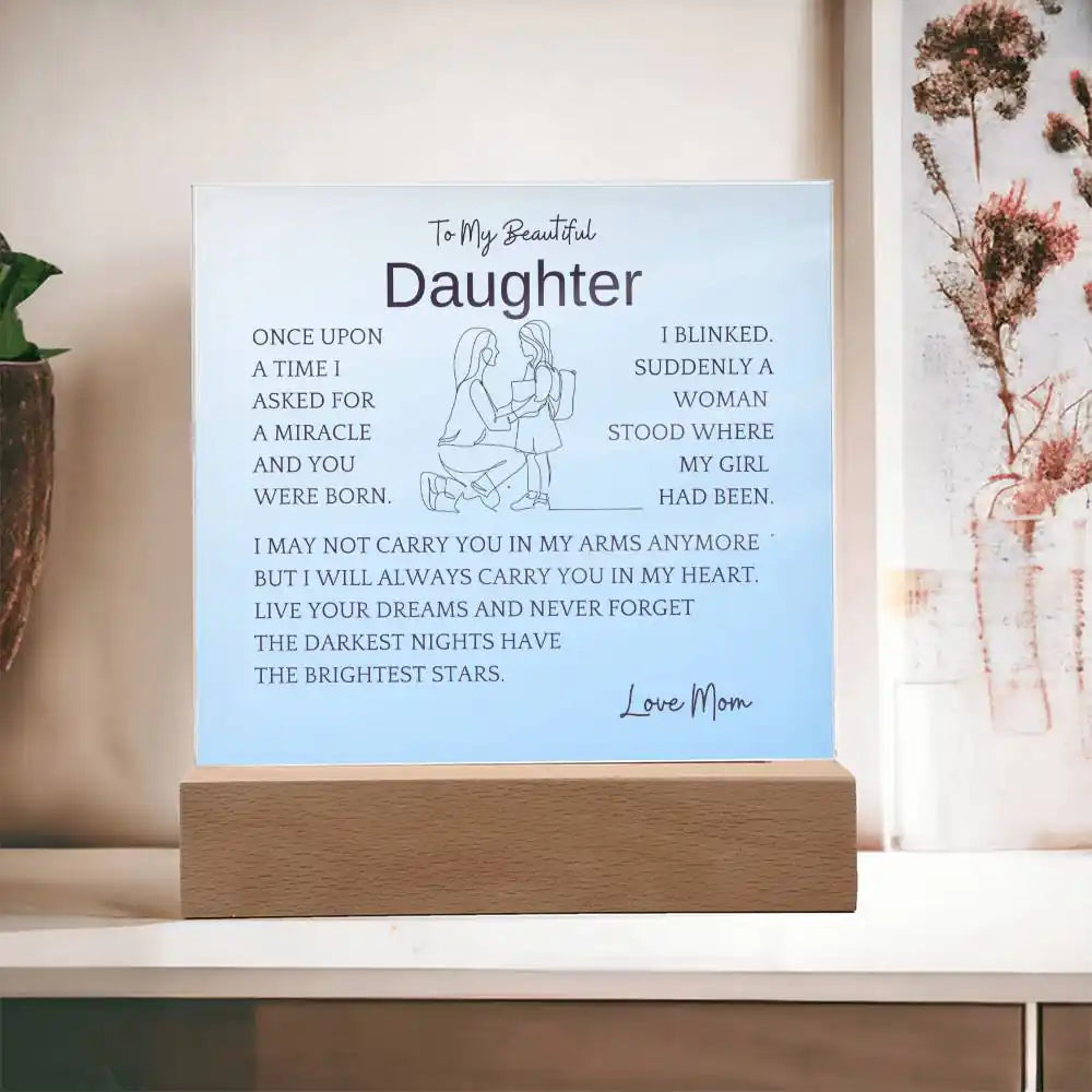 Live Your Dreams Gift For Daughter Gift for 708 - Home & Garden > Decor > Decorative Plaques | Gifting2Go