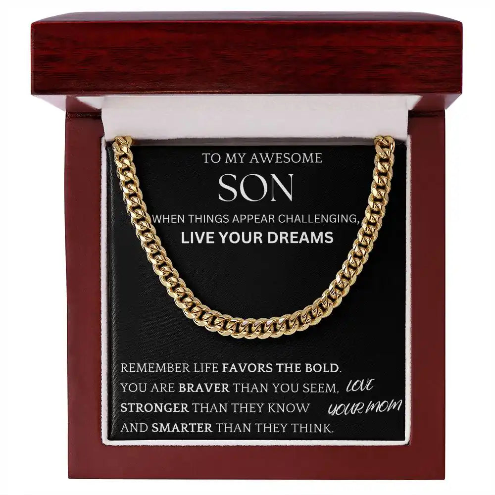 Live Your Dreams Gift For Son Gift for Jewelry | Gifting2Go