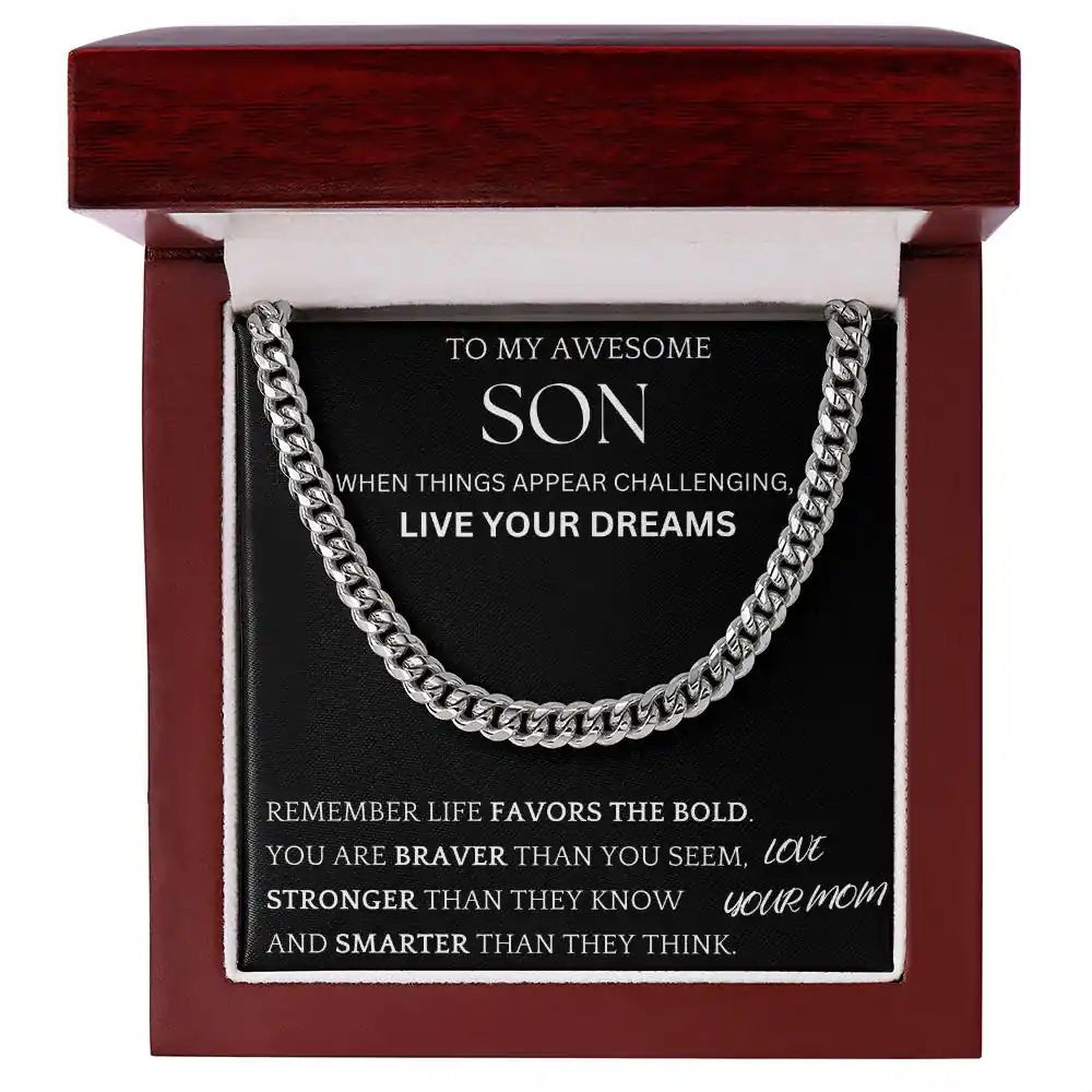 Live Your Dreams Gift For Son Gift for Jewelry | Gifting2Go