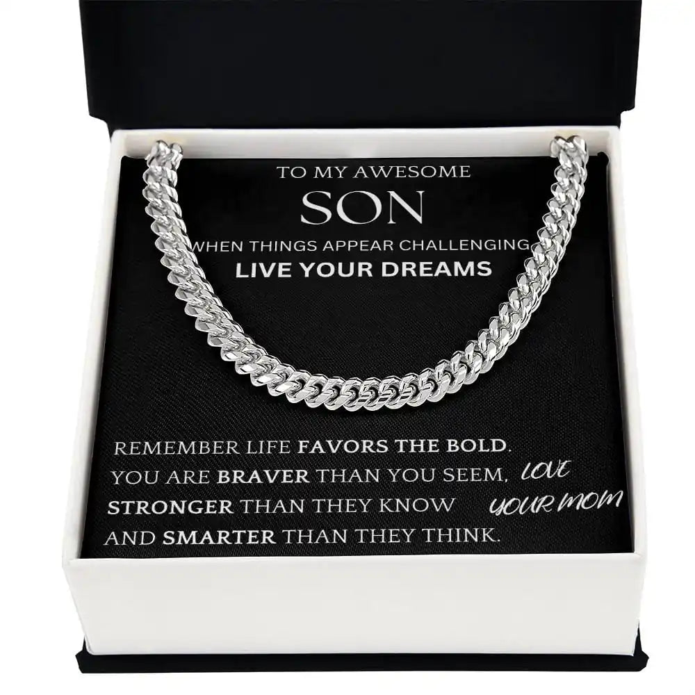 Live Your Dreams Gift For Son Gift for Jewelry | Gifting2Go