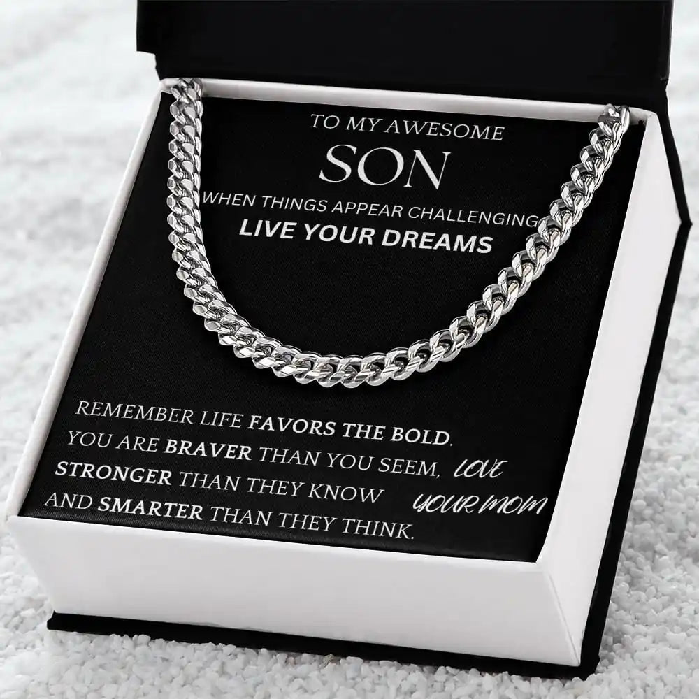 Live Your Dreams Gift For Son Gift for Jewelry | Gifting2Go