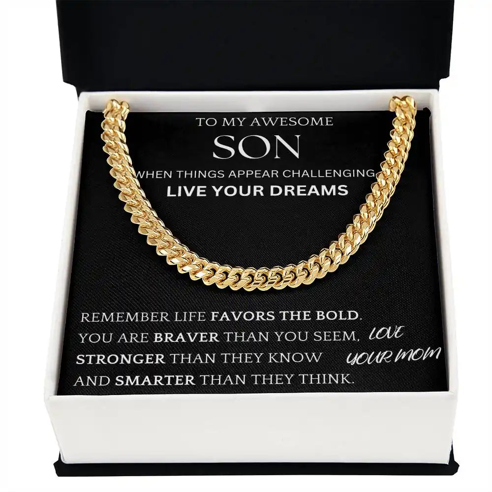 Live Your Dreams Gift For Son Gift for Jewelry | Gifting2Go