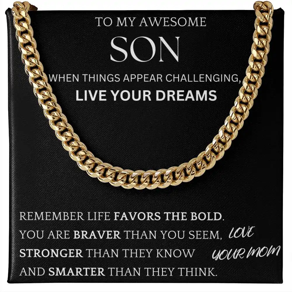 Live Your Dreams Gift For Son Gift for Jewelry | Gifting2Go