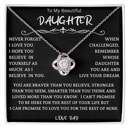 Live Your Dreams Necklace From Dad Gift for Jewelry | Gifting2Go