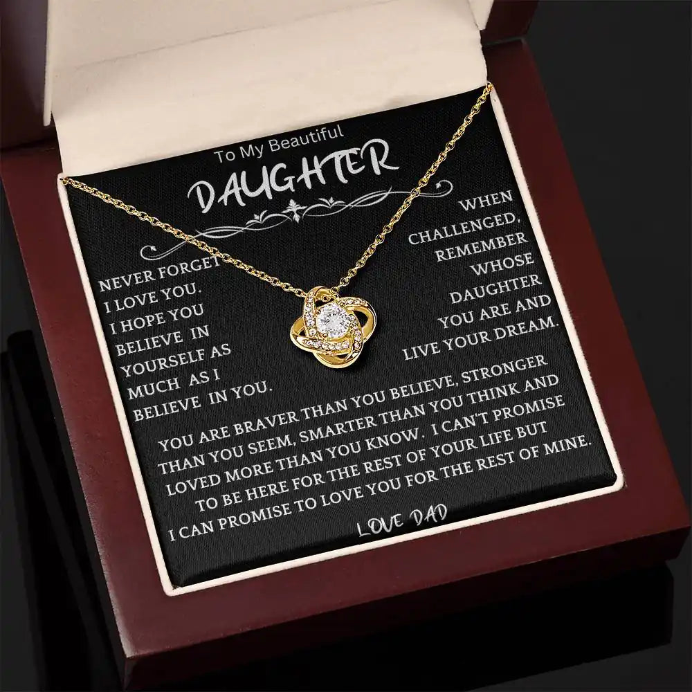 Live Your Dreams Necklace From Dad Gift for Jewelry | Gifting2Go