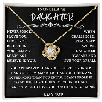Live Your Dreams Necklace From Dad Gift for Jewelry | Gifting2Go