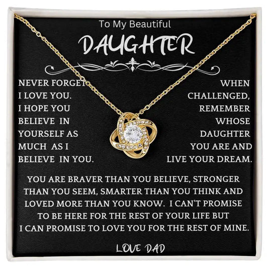 Live Your Dreams Necklace From Dad Gift for Jewelry | Gifting2Go