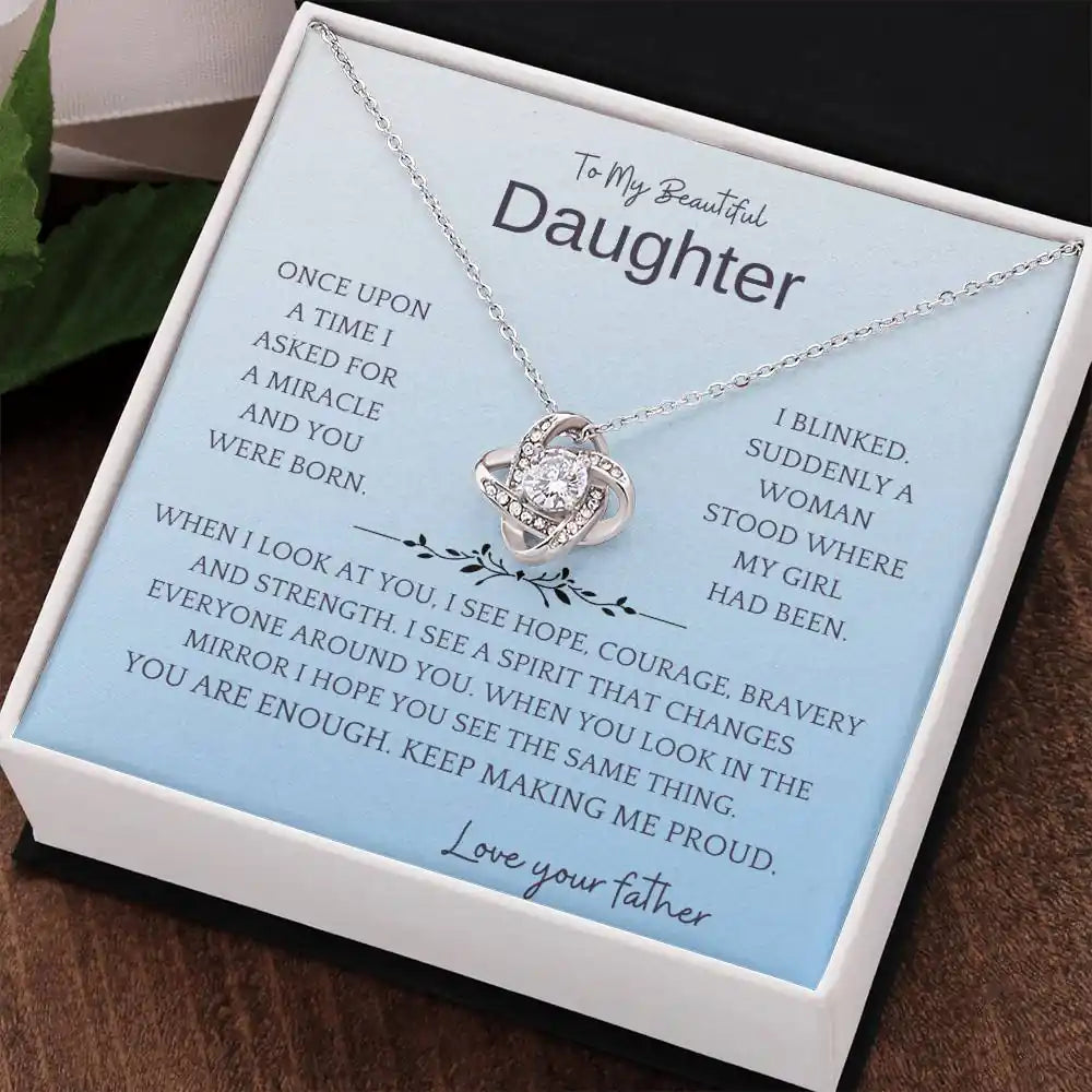 Miracle Daughter Necklace Gift for Jewelry | Gifting2Go