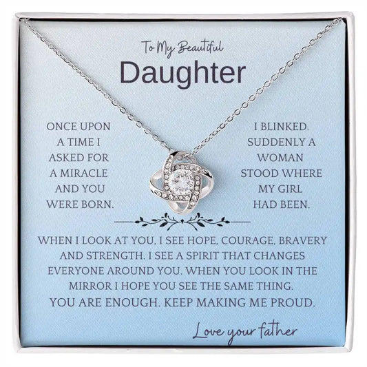 Miracle Daughter Necklace Gift for Jewelry | Gifting2Go