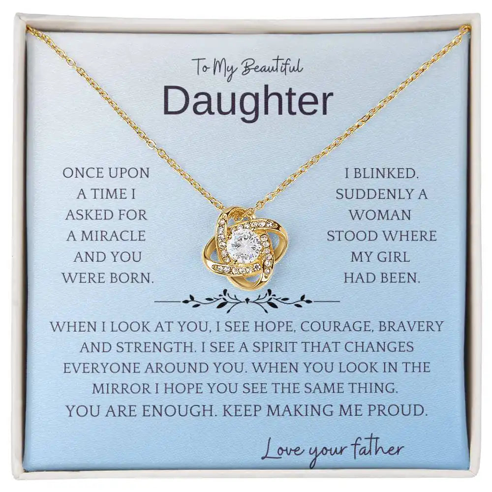 Miracle Daughter Necklace Gift for Jewelry | Gifting2Go