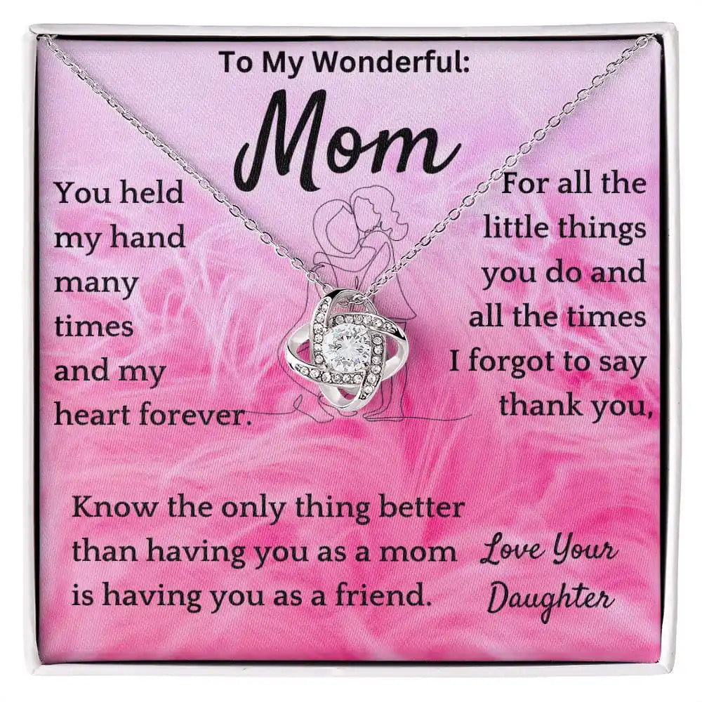 Mom As Friend Necklace Gift From Daughter Gift for Jewelry | Gifting2Go