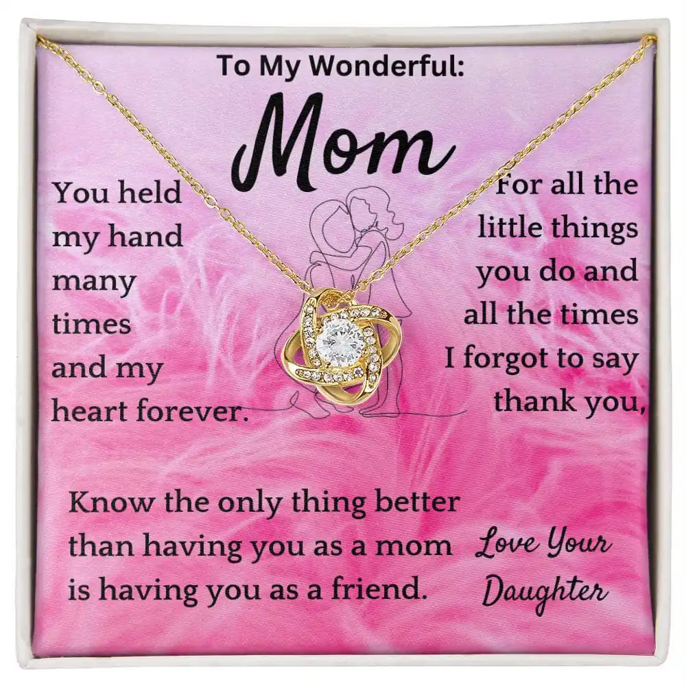 Mom As Friend Necklace Gift From Daughter Gift for Jewelry | Gifting2Go