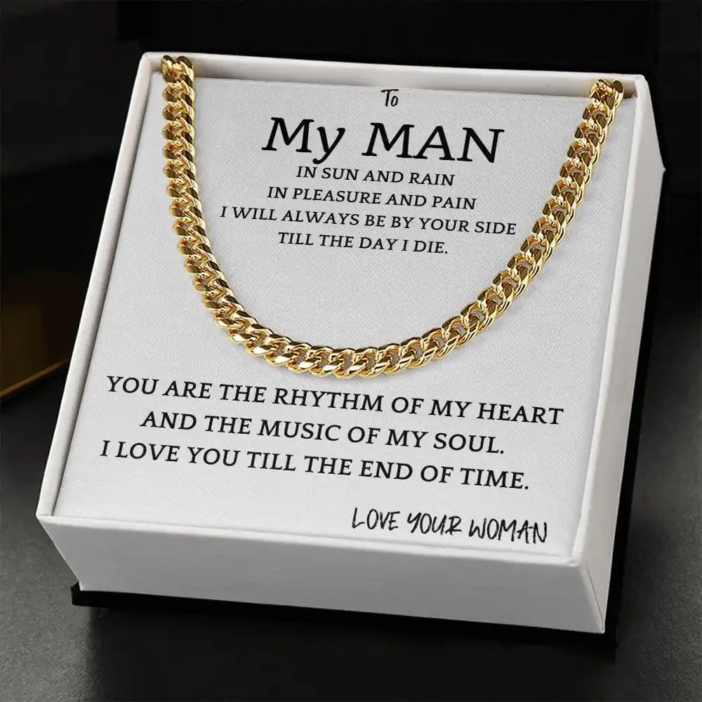Music of My Heart Cuban Chain Gift For Men Gift for Jewelry | Gifting2Go
