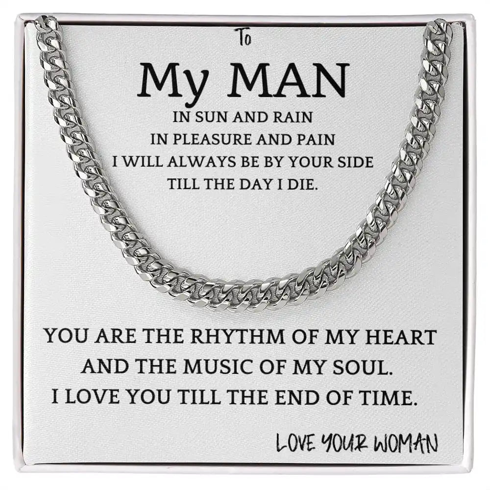 Music of My Heart Cuban Chain Gift For Men Gift for Jewelry | Gifting2Go