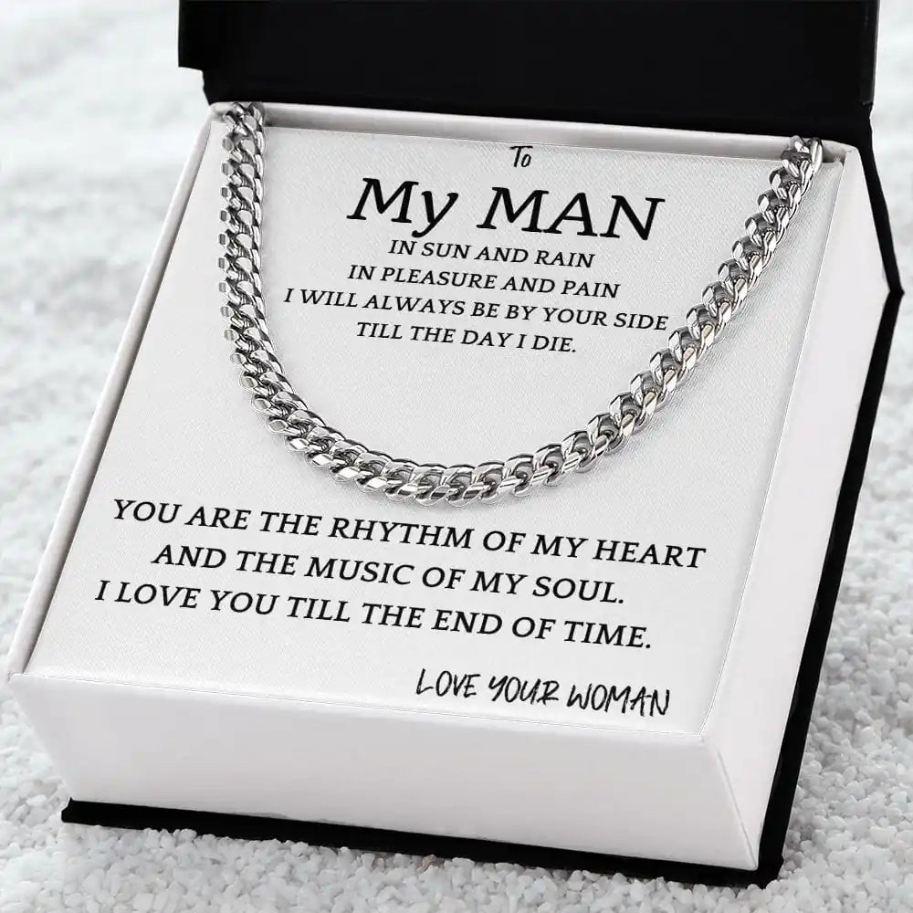 Music of My Heart Cuban Chain Gift For Men Gift for Jewelry | Gifting2Go