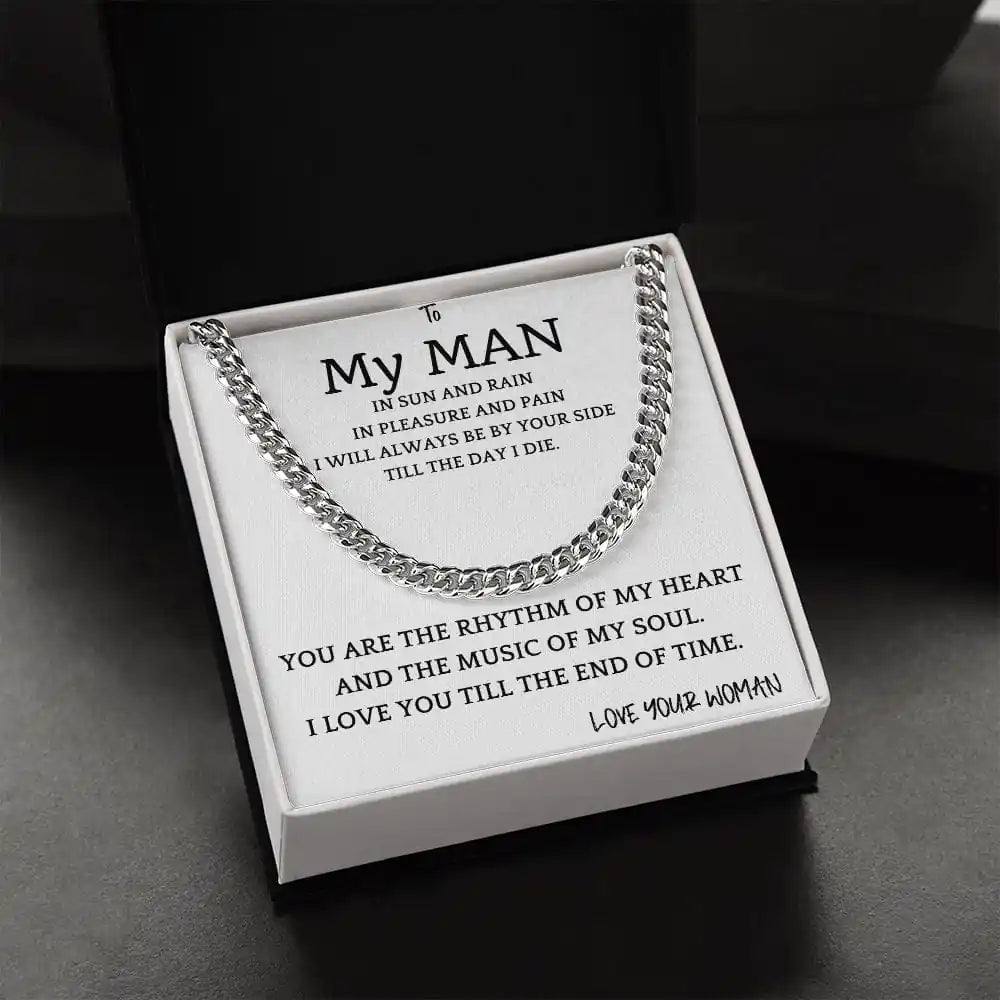 Music of My Heart Cuban Chain Gift For Men Gift for Jewelry | Gifting2Go