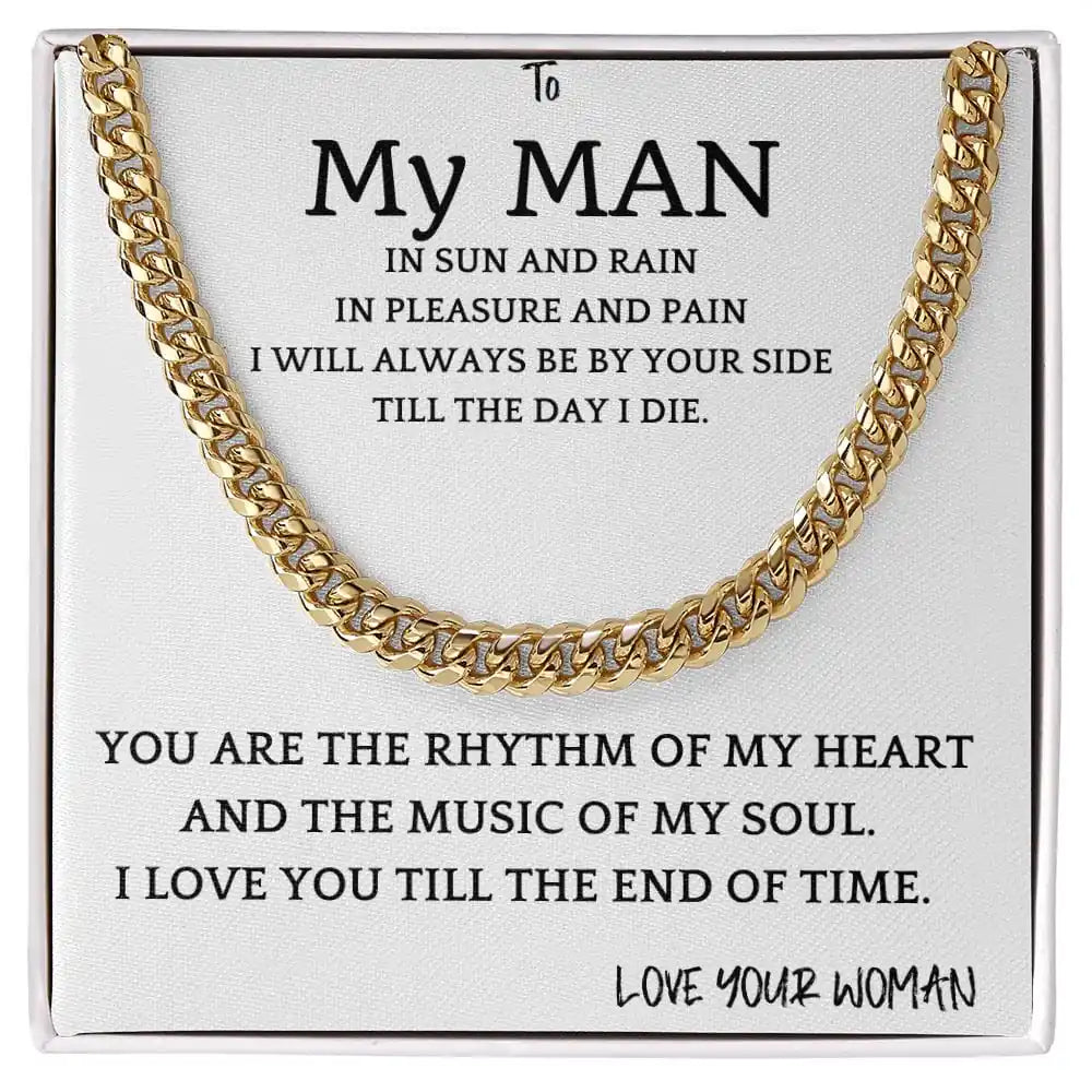 Music of My Heart Cuban Chain Gift For Men Gift for Jewelry | Gifting2Go