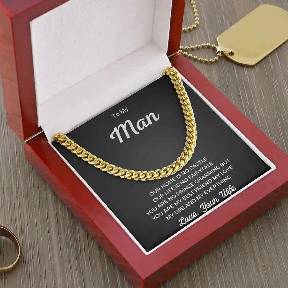 My Man Jewelry Chain Gift For Birthday Graduation Christmas Present For Men Gift for Jewelry | Gifting2Go
