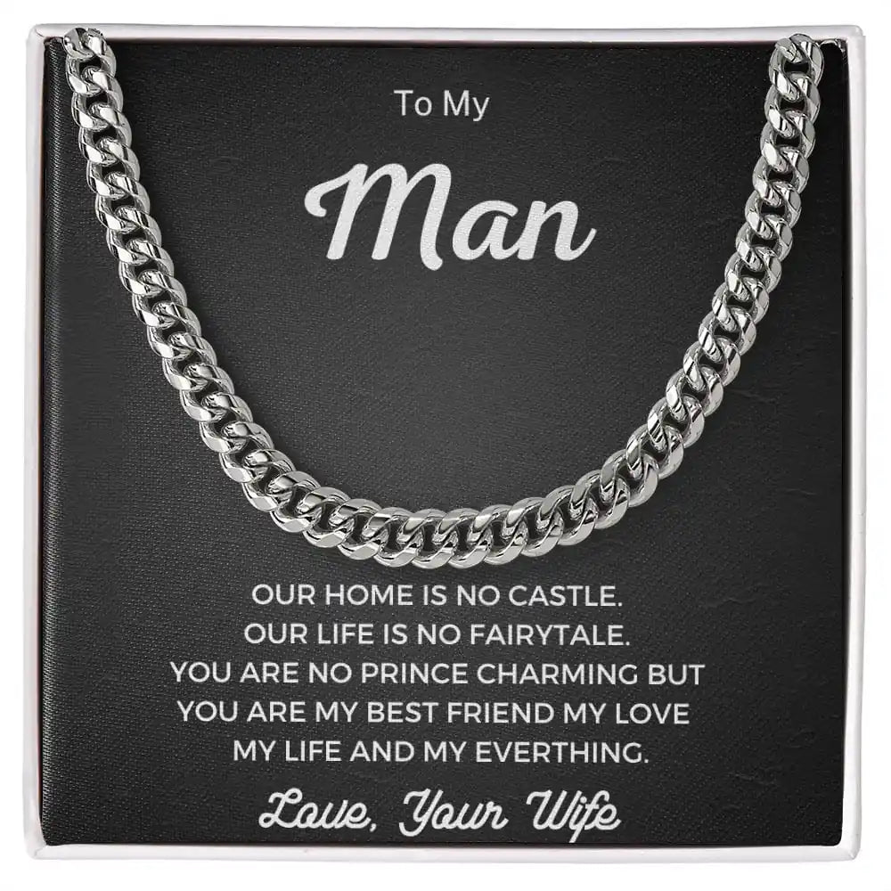 My Man Jewelry Chain Gift For Birthday Graduation Christmas Present For Men Gift for Jewelry | Gifting2Go