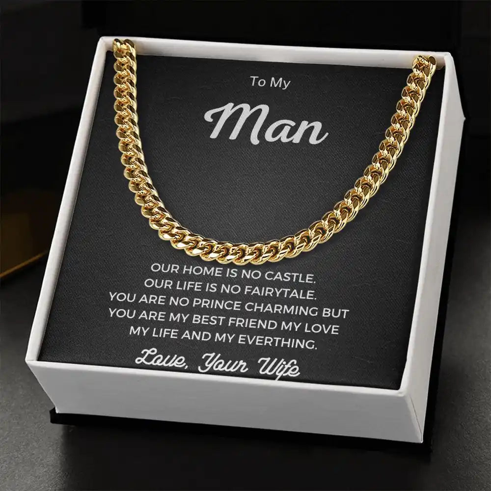 My Man Jewelry Chain Gift For Birthday Graduation Christmas Present For Men Gift for Jewelry | Gifting2Go