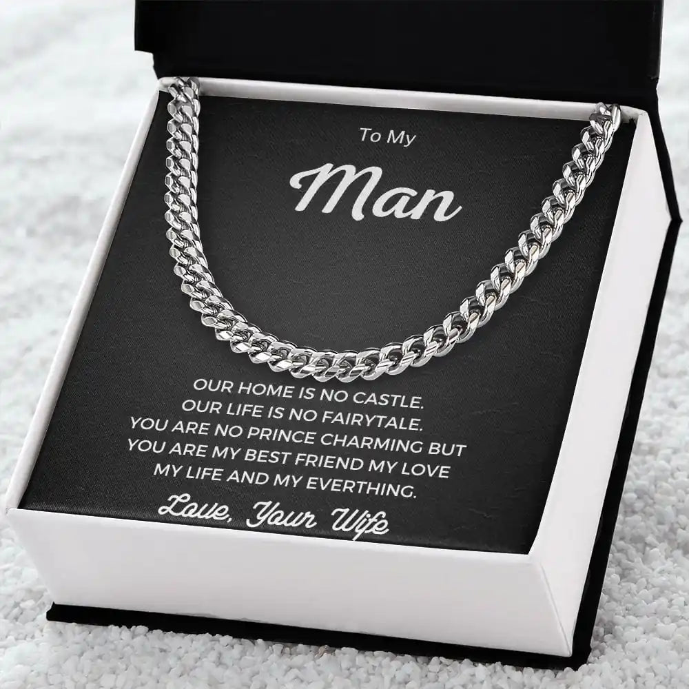 My Man Jewelry Chain Gift For Birthday Graduation Christmas Present For Men Gift for Jewelry | Gifting2Go