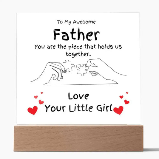 Piece Holding Us Together Acrylic Gift For Dad Gift for 708 - Home & Garden > Decor > Decorative Plaques | Gifting2Go