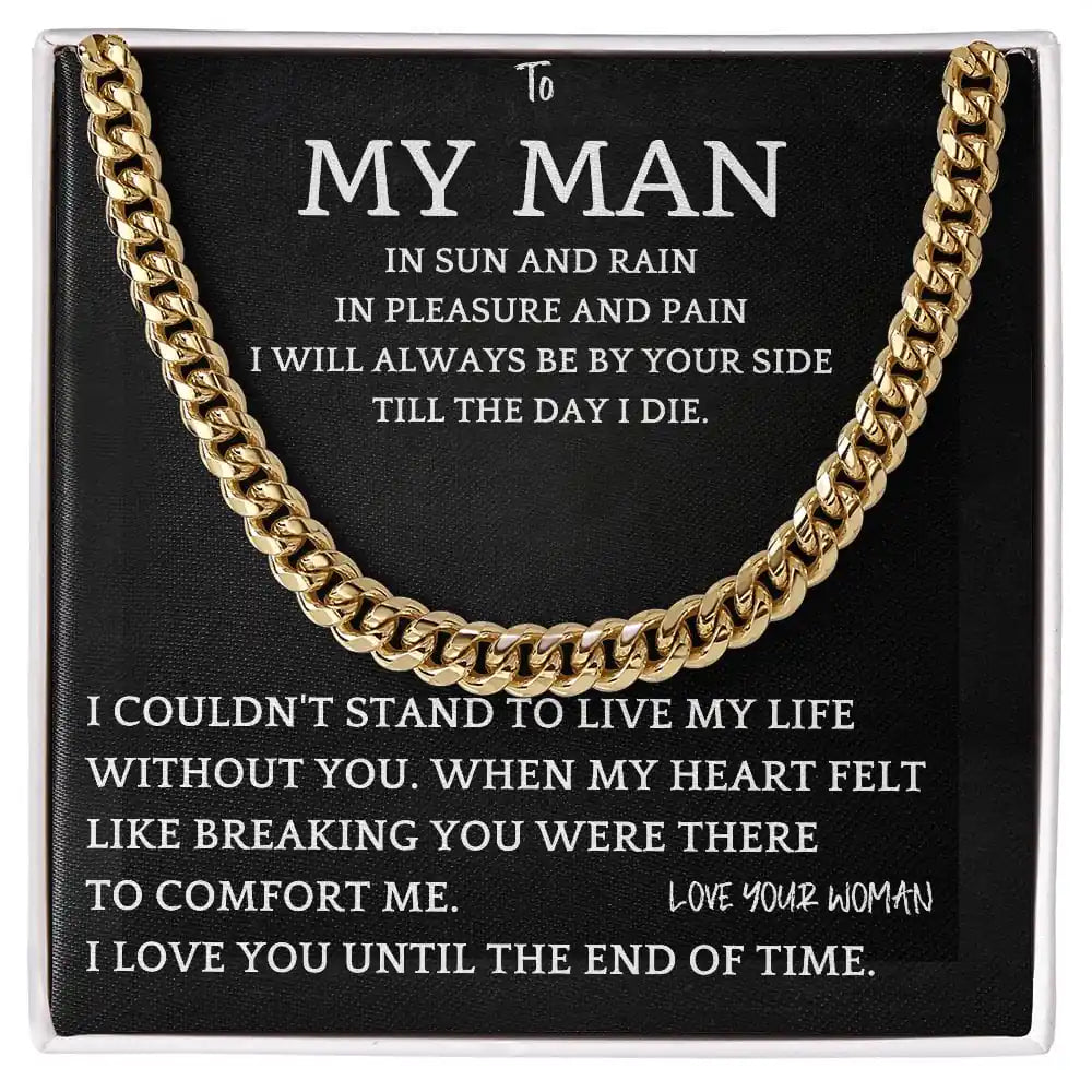 Pleasure and Pain Cuban Chain Gift For Men Gift for Jewelry | Gifting2Go