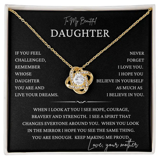 Proud of You Daughter Necklace Gift for Jewelry | Gifting2Go