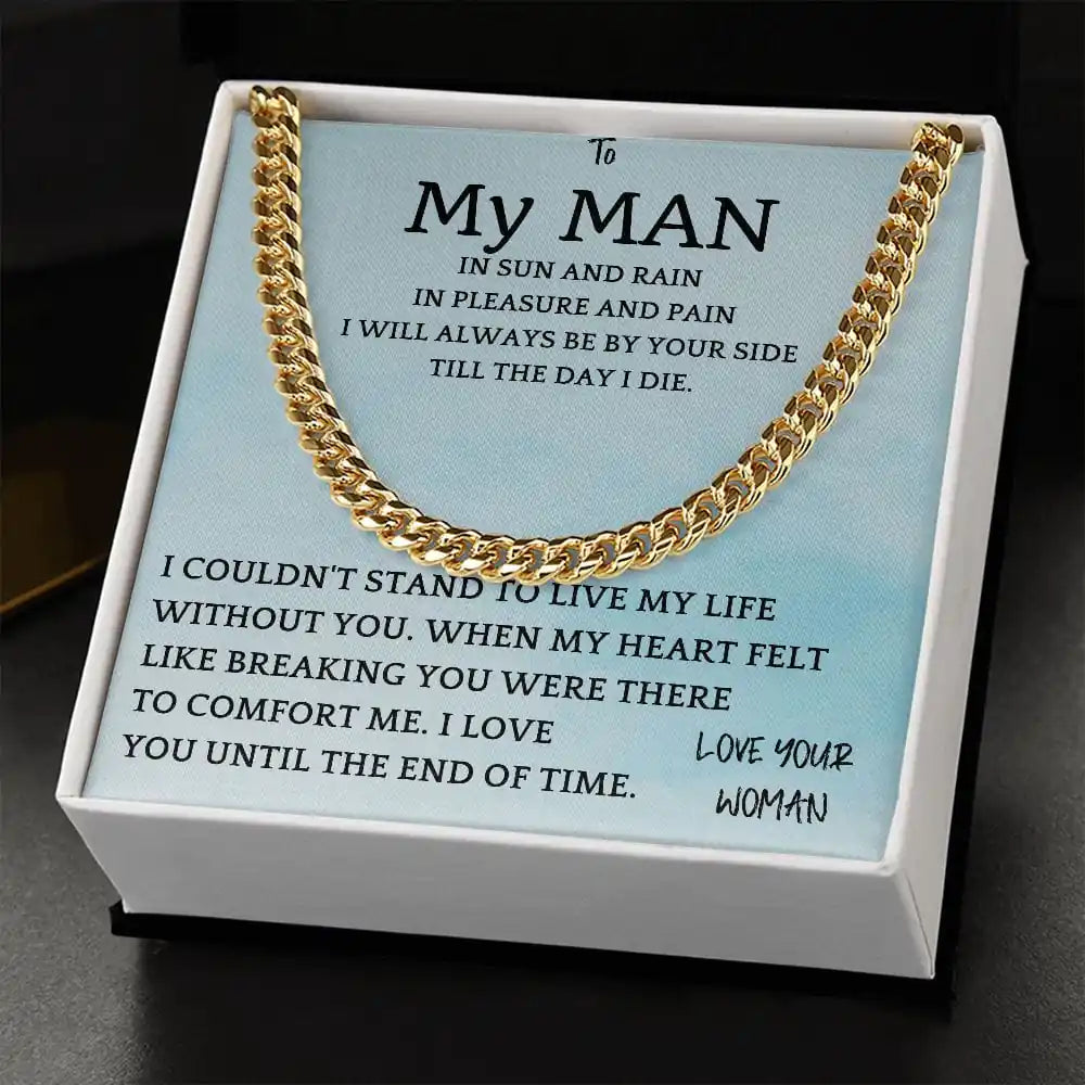 Rain and Sun Cuban Chain Gift For Men Gift for Jewelry | Gifting2Go