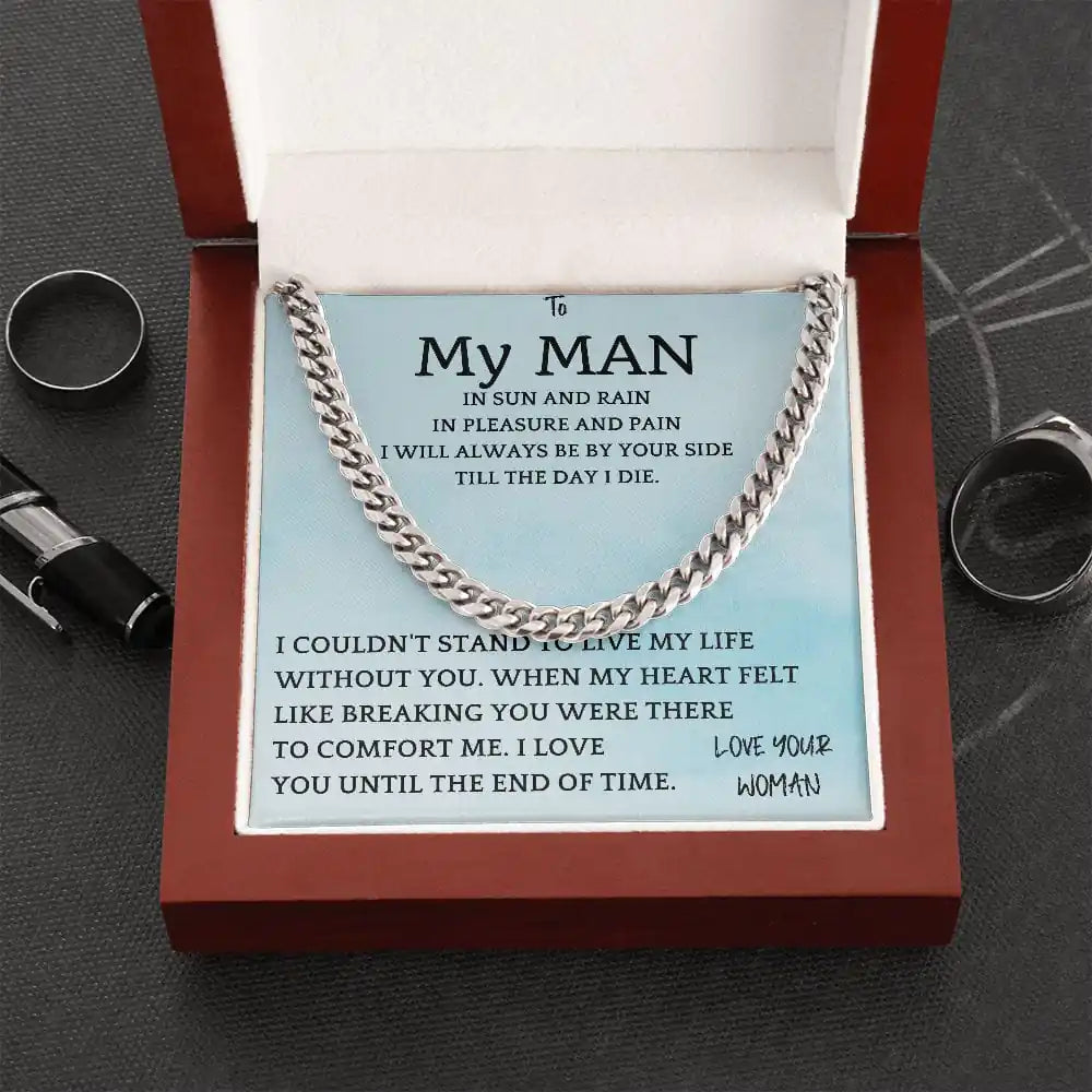 Rain and Sun Cuban Chain Gift For Men Gift for Jewelry | Gifting2Go