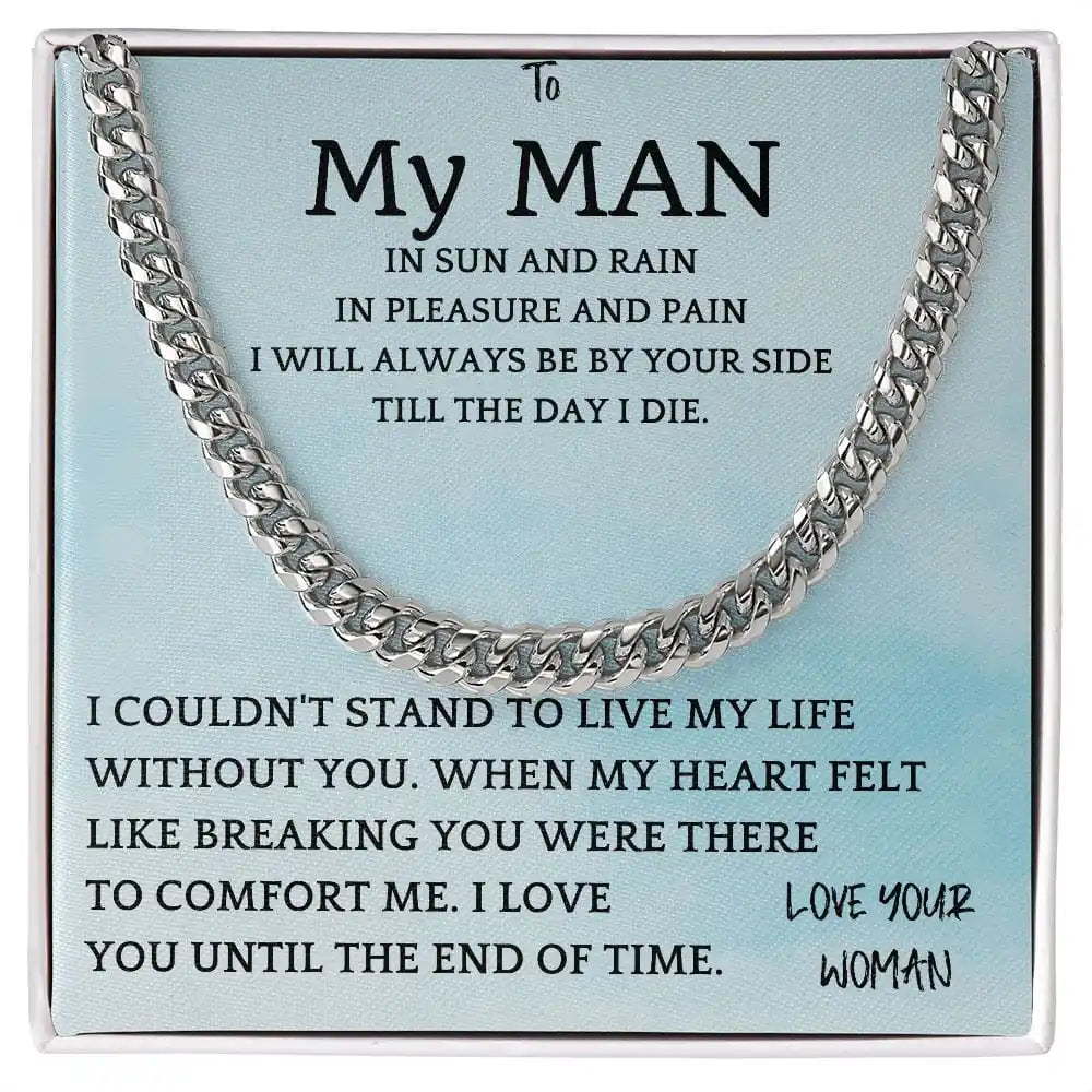 Rain and Sun Cuban Chain Gift For Men Gift for Jewelry | Gifting2Go