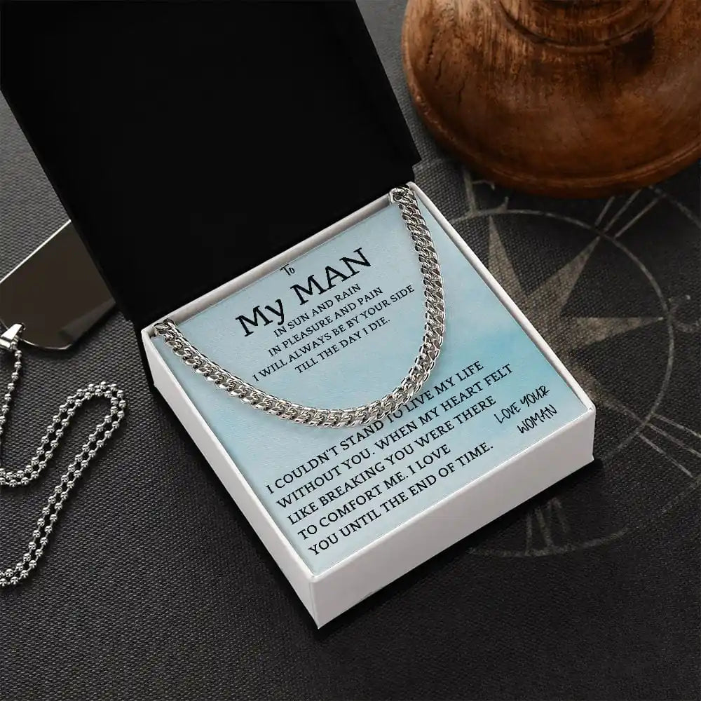 Rain and Sun Cuban Chain Gift For Men Gift for Jewelry | Gifting2Go