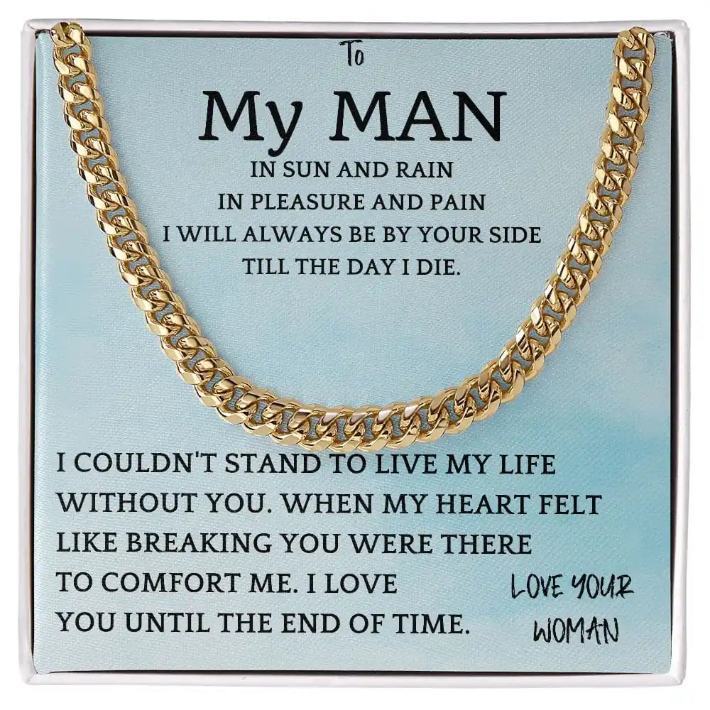 Rain and Sun Cuban Chain Gift For Men Gift for Jewelry | Gifting2Go