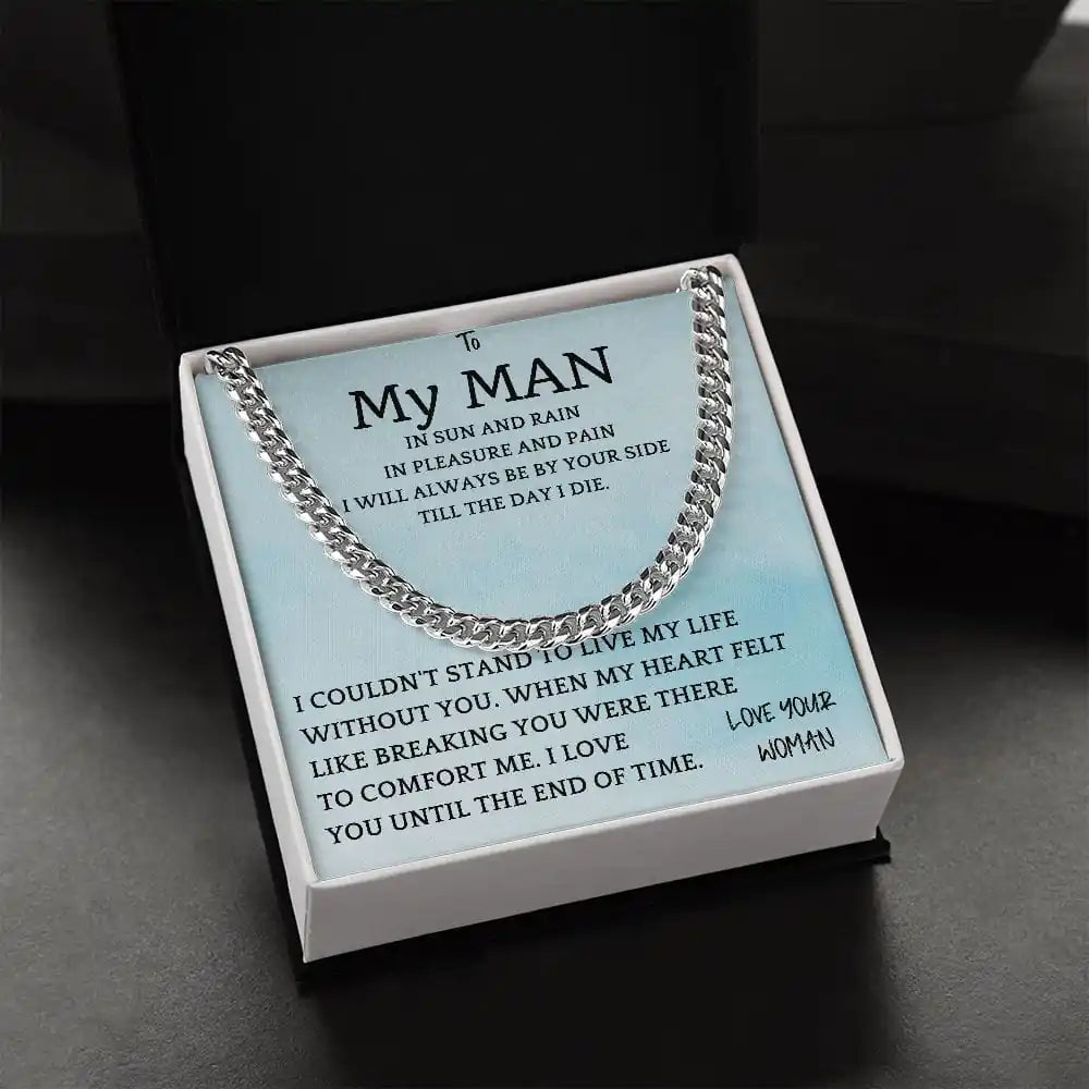 Rain and Sun Cuban Chain Gift For Men Gift for Jewelry | Gifting2Go