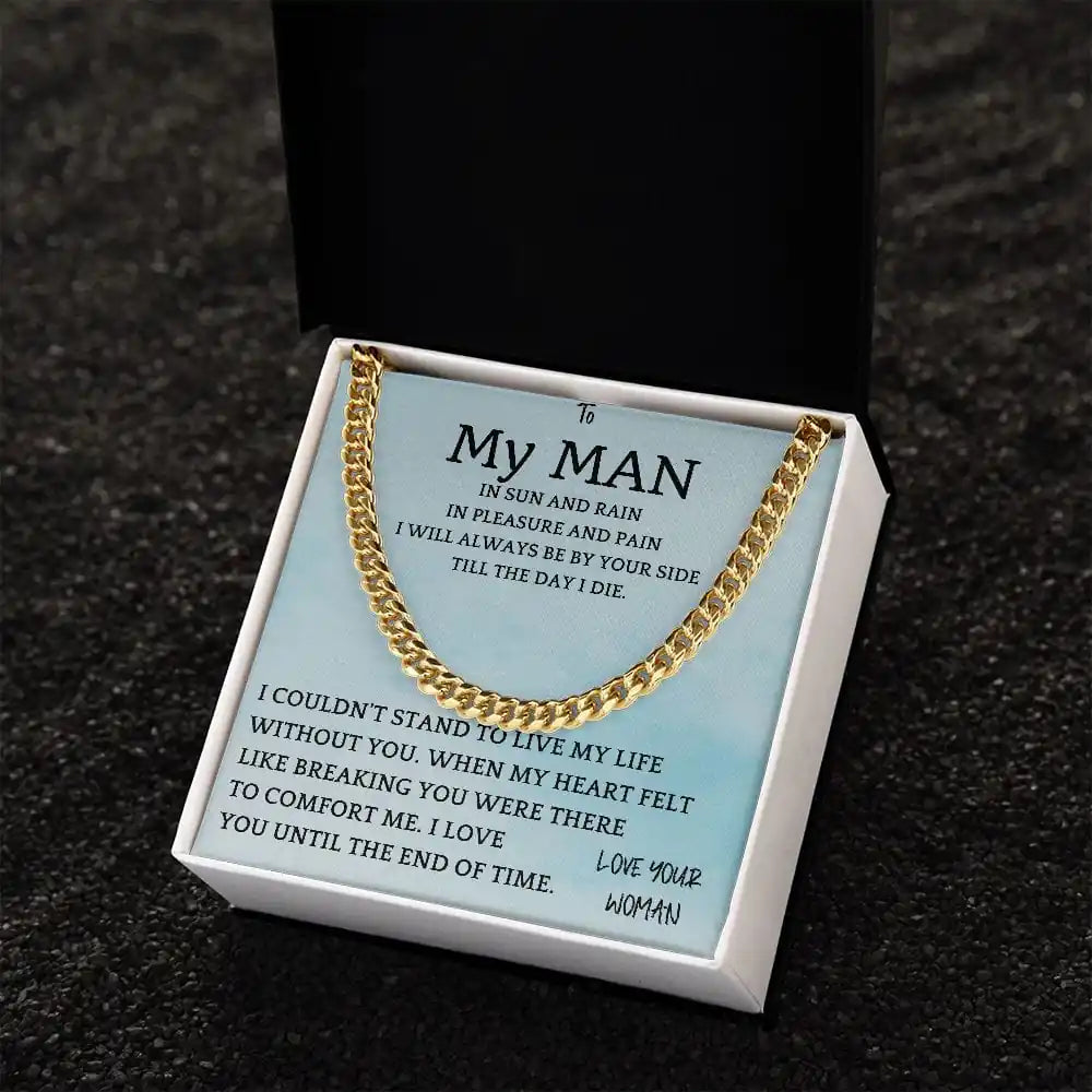 Rain and Sun Cuban Chain Gift For Men Gift for Jewelry | Gifting2Go